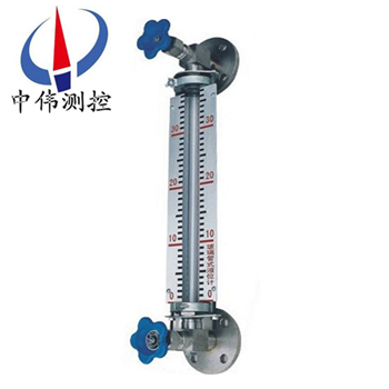 Organic glass tube liquid level meter